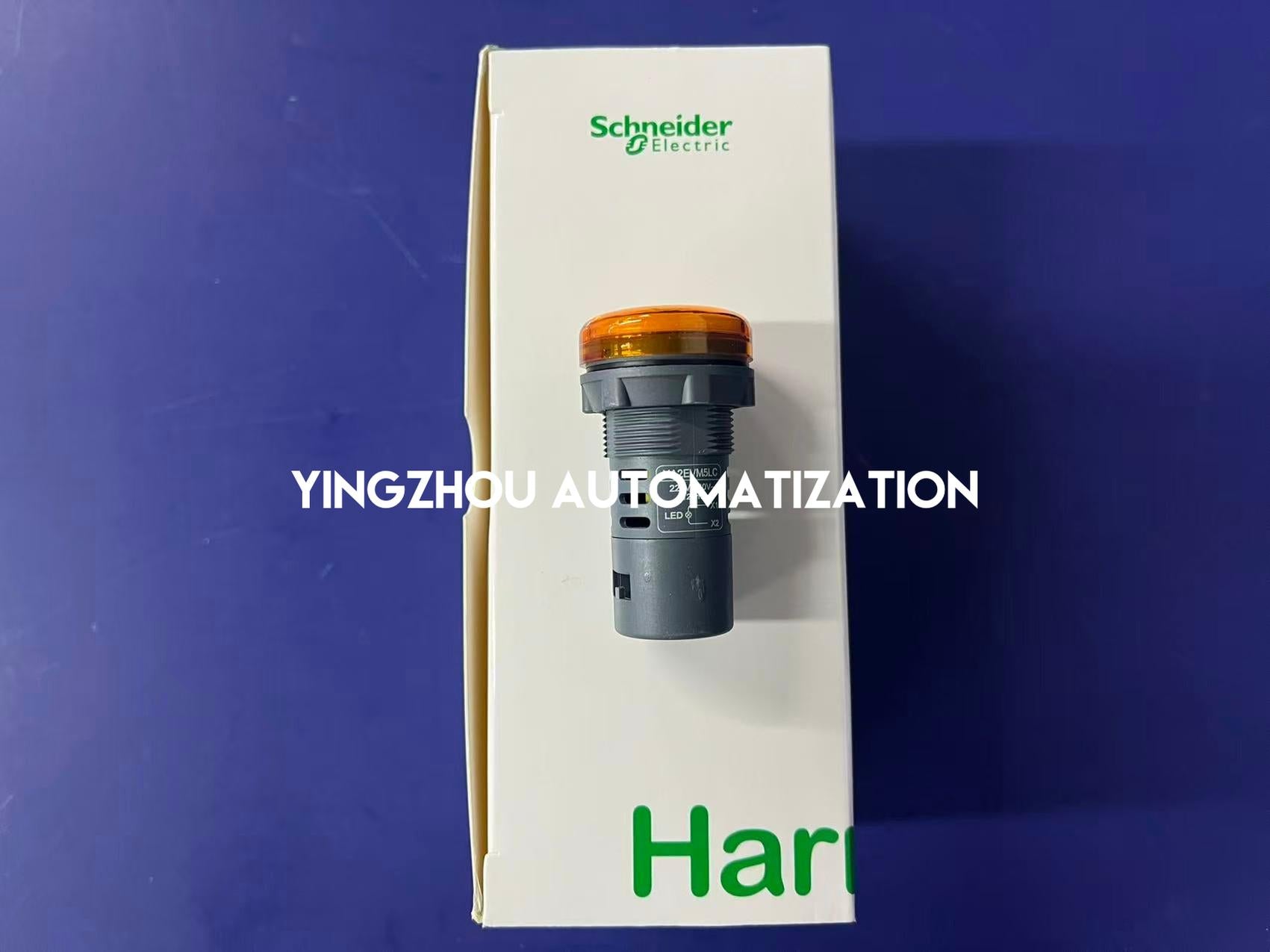 Schneider Easy Harmony XA2 Series Round Pilot Light XA2EVM5LC Orange Integral LED 220VAC Screw Clamp Terminals-YingZhou Automatization