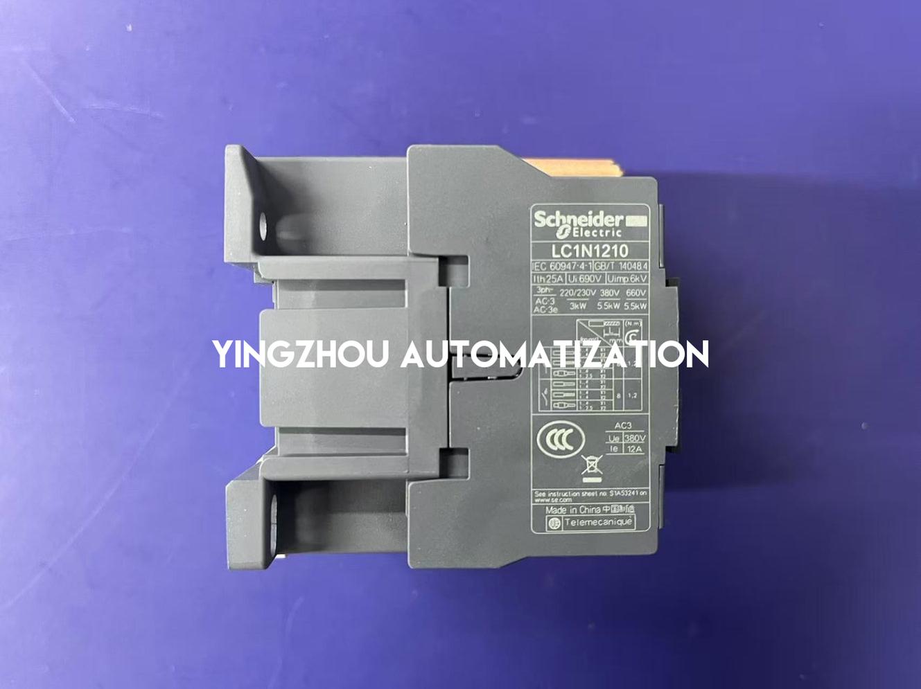 Schneider EasyPact LC1N1210M5N Contactor | 12A, 3-Pole, 1NO, 220V AC Coil, Industrial Control | Brand New Original-YingZhou Automatization