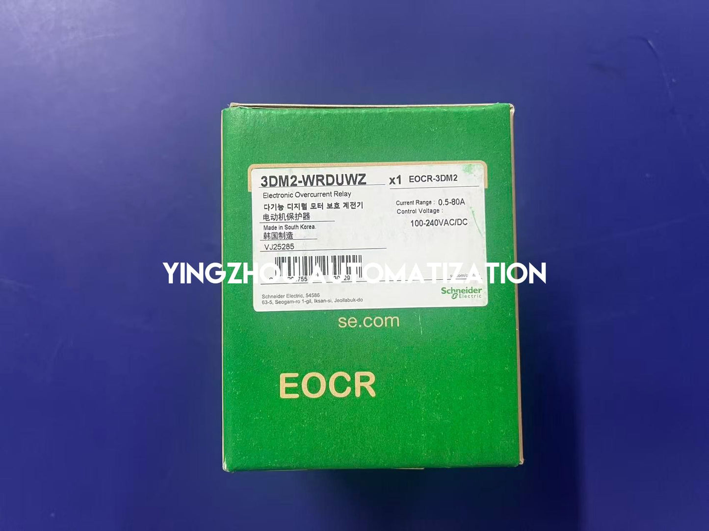 Schneider Electric 3DM2-WRDUWZ Protection Relay | EOCR Digital, 0.5-60A, 100-240V AC/DC, Motor Protection, Brand New Original-YingZhou Automatization