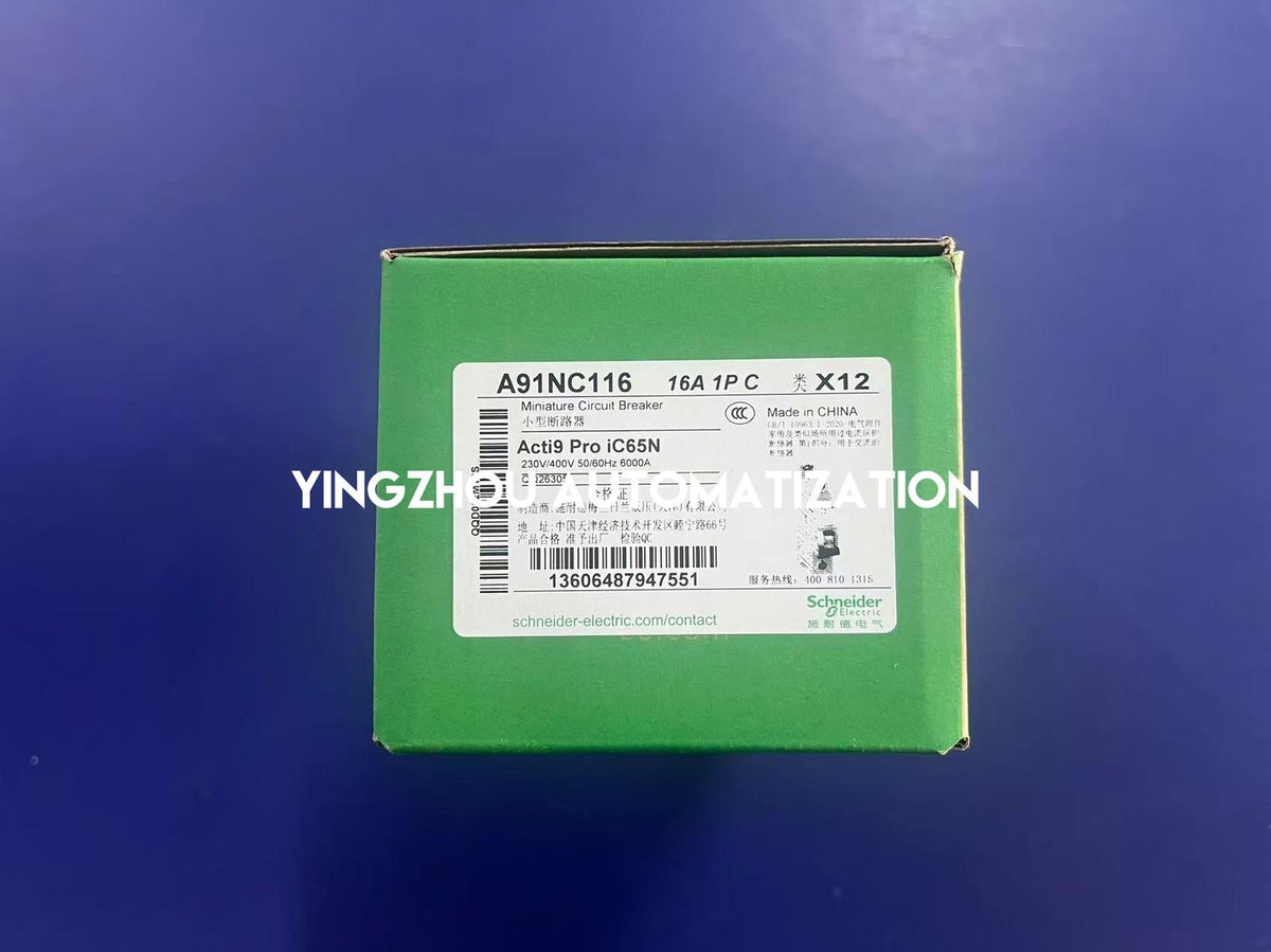 Schneider Electric A91NC116 A9 Pro iC65N 1P 16A C Curve Miniature Circuit Breaker-YingZhou Automatization