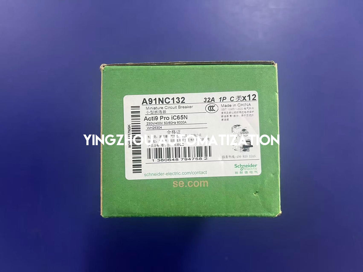 Schneider Electric A91NC132 A9 Pro iC65N 1P 32A C Curve Miniature Circuit Breaker-YingZhou Automatization
