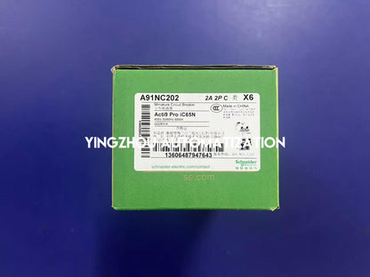 Schneider Electric A91NC202 A9 Pro iC65N 2P 2A C Curve Miniature Circuit Breaker-YingZhou Automatization