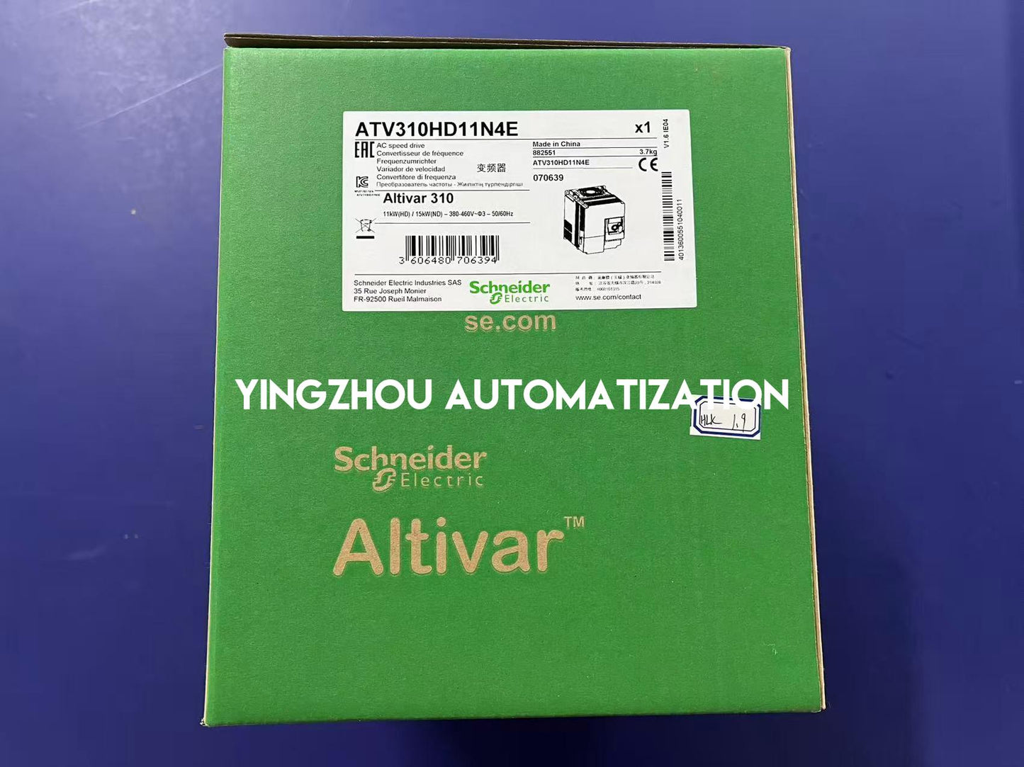 Schneider Electric ATV310HD11N4E Easy Altivar 310 VFD | 11kW, 15HP, 380-460V, 3-Phase Variable Speed Drive-YingZhou Automatization