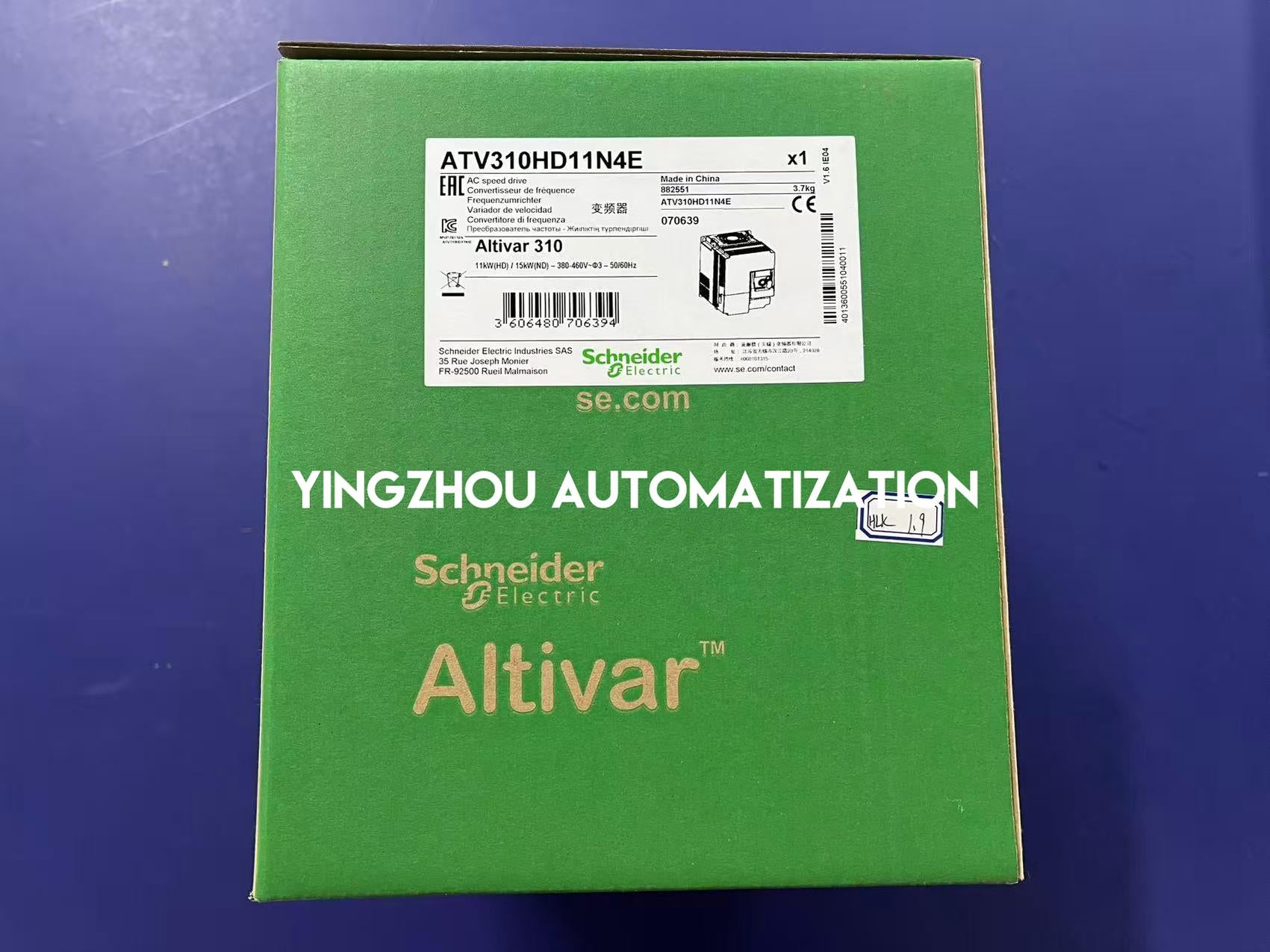 Schneider Electric ATV310HD11N4E Easy Altivar 310 VFD | 11kW, 15HP, 380-460V, 3-Phase Variable Speed Drive-YingZhou Automatization