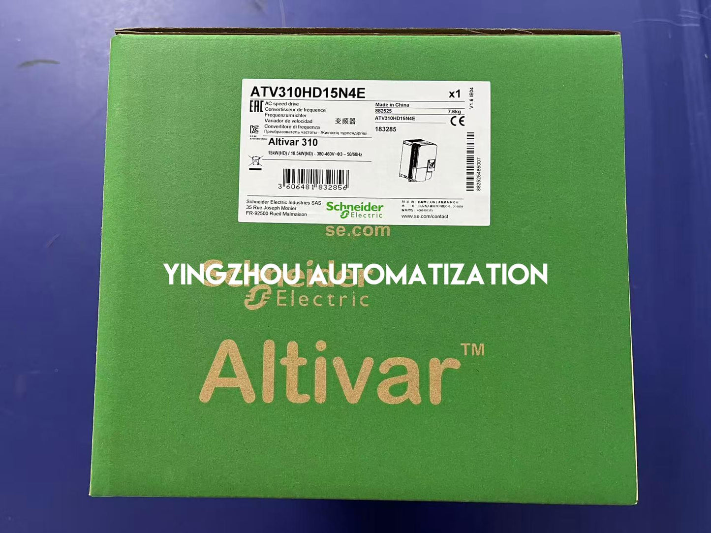 Schneider Electric ATV310HD15N4E Easy Altivar 310 VFD | 15kW, 20HP, 380-460V, 3-Phase Variable Speed Drive-YingZhou Automatization