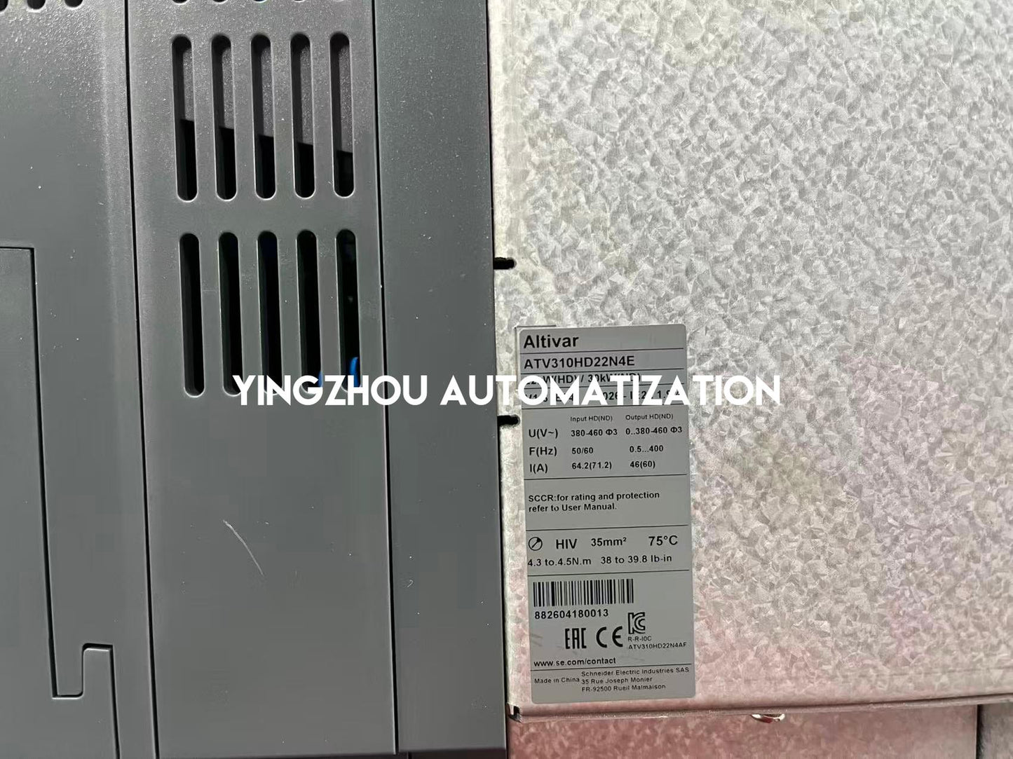 Schneider Electric ATV310HD22N4E Easy Altivar 310 VFD | 22kW, 30HP, 380-460V, 3-Phase Variable Speed Drive-YingZhou Automatization