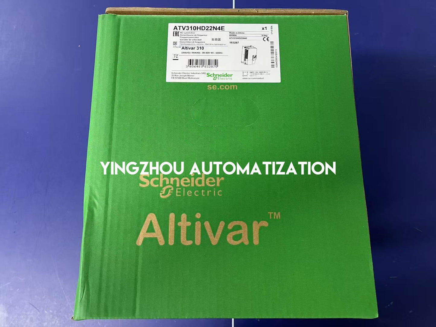 Schneider Electric ATV310HD22N4E Easy Altivar 310 VFD | 22kW, 30HP, 380-460V, 3-Phase Variable Speed Drive-YingZhou Automatization