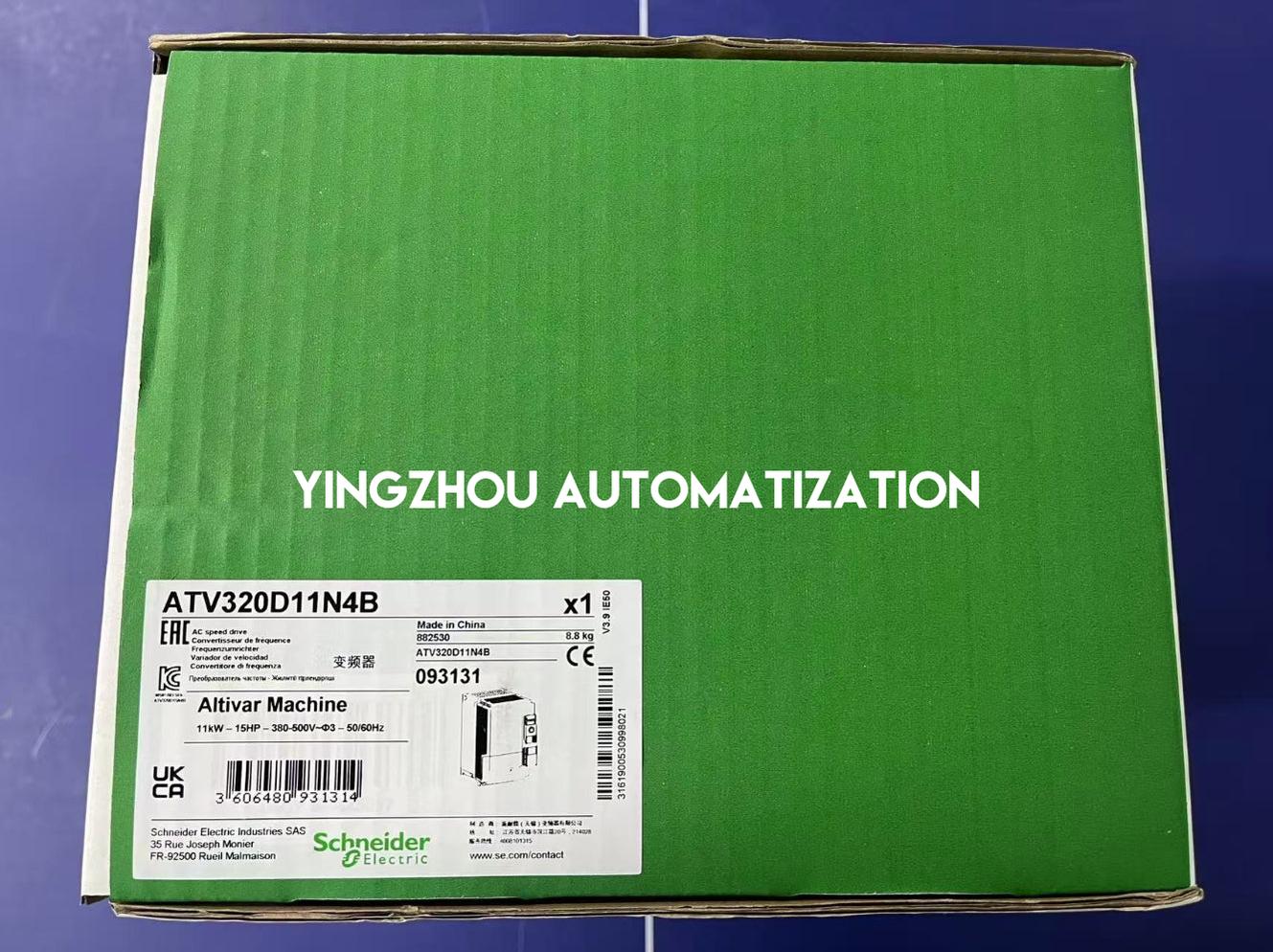 Schneider Electric ATV320D11N4B Altivar Machine VFD | 11kW, 15HP, 380-500V 3-Phase, Book Format-YingZhou Automatization