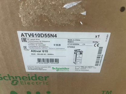 Schneider Electric ATV610D55N4 | Altivar 610 AC Drive | 55 kW 75 HP | 3-Phase 380V-460V Input | Industrial VFD Variable Frequency Inverter | Brand New Original-YingZhou Automatization