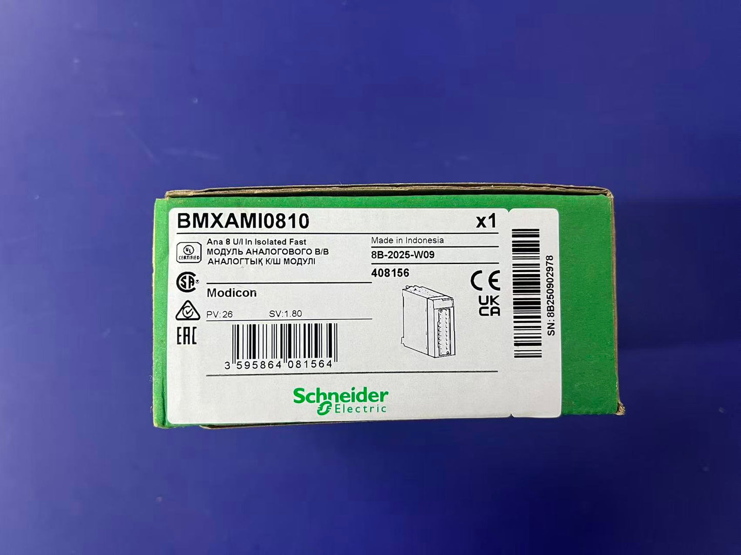 Schneider Electric BMXAMI0810 Modicon X80 Analog Input Module | 8-Channel, Voltage & Current-YingZhou Automatization