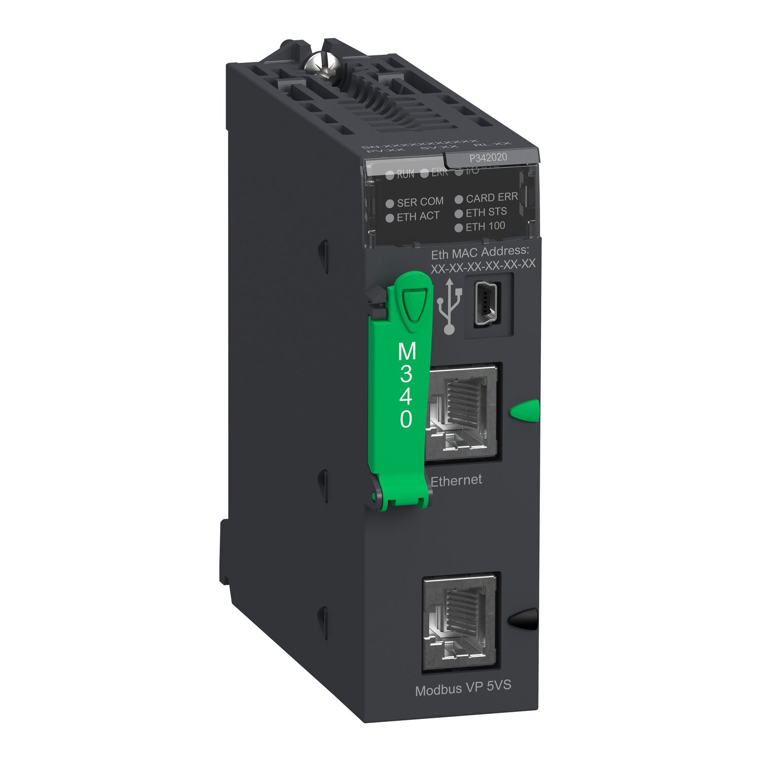 Schneider Electric BMXP342020 Modicon M340 CPU | Ethernet, CANopen, 4MB Memory, USB Programming-YingZhou Automatization