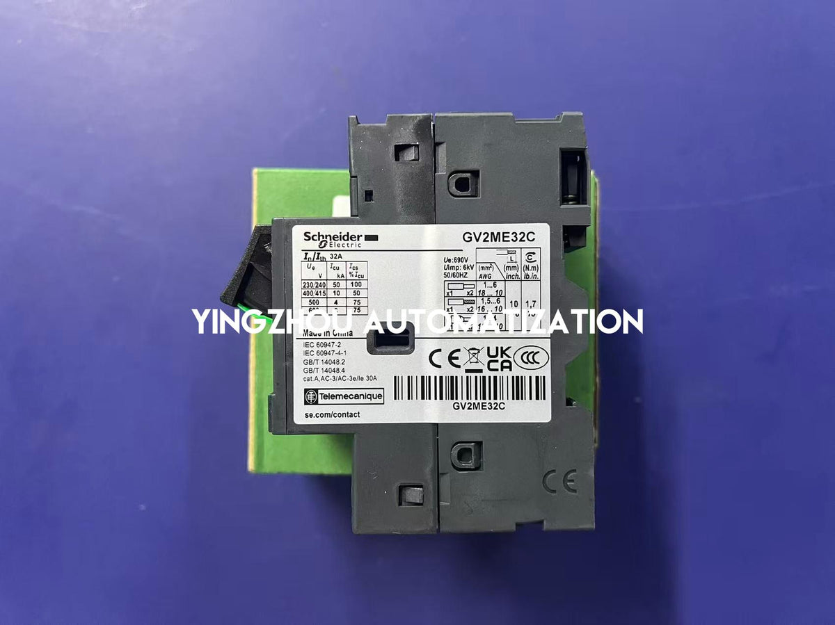 Schneider Electric GV2ME32C TeSys Deca 3P 24-32A Thermal-Magnetic Motor Circuit Breaker-YingZhou Automatization
