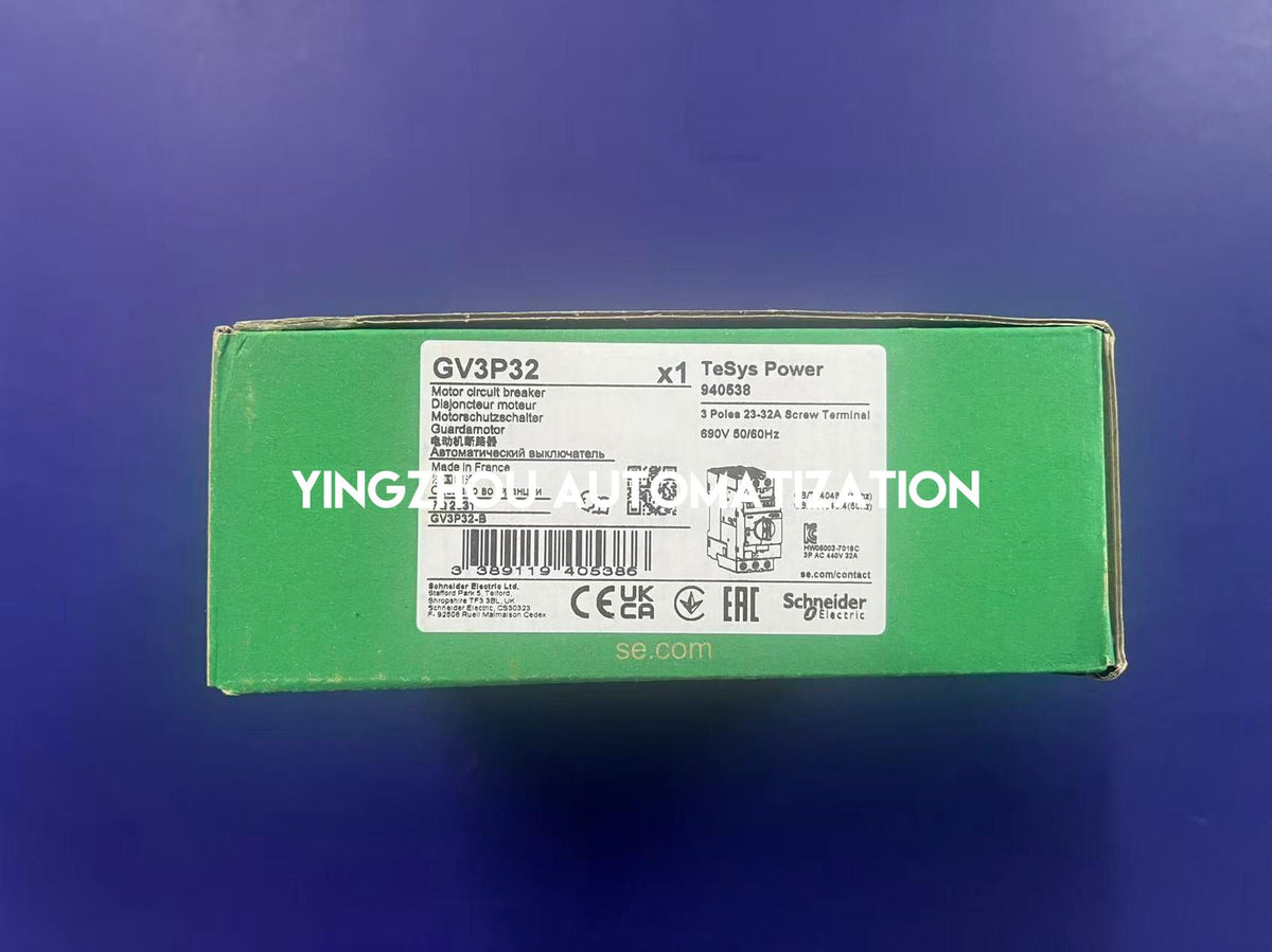 Schneider Electric GV3P32 TeSys Deca 23–32A 3-Pole Motor Circuit Breaker-YingZhou Automatization