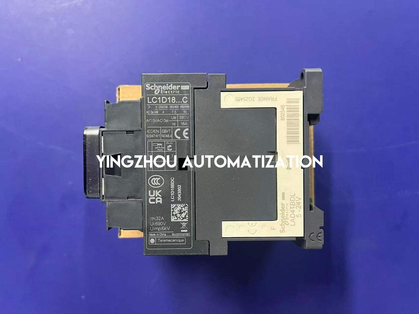 Schneider Electric LC1D18BDC Contactor | TeSys D, 18A, 24V DC Coil, 3-Pole, Industrial Switching, Brand New Original-YingZhou Automatization