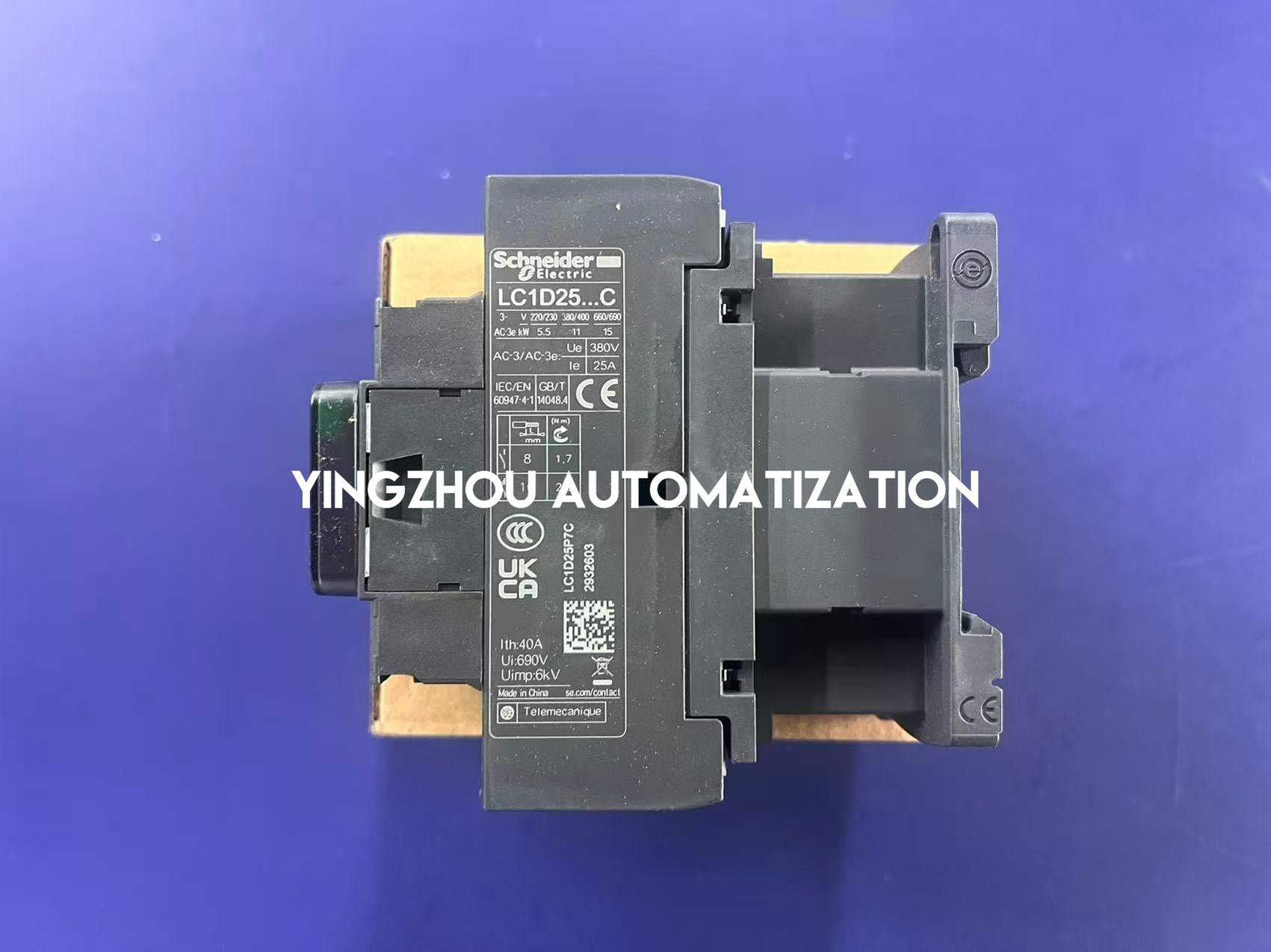 Schneider Electric LC1D25P7C | TeSys D Contactor | 25A | 3-Pole | 230V AC Coil | Spring Terminals | Industrial Motor Control | Brand New Original-YingZhou Automatization