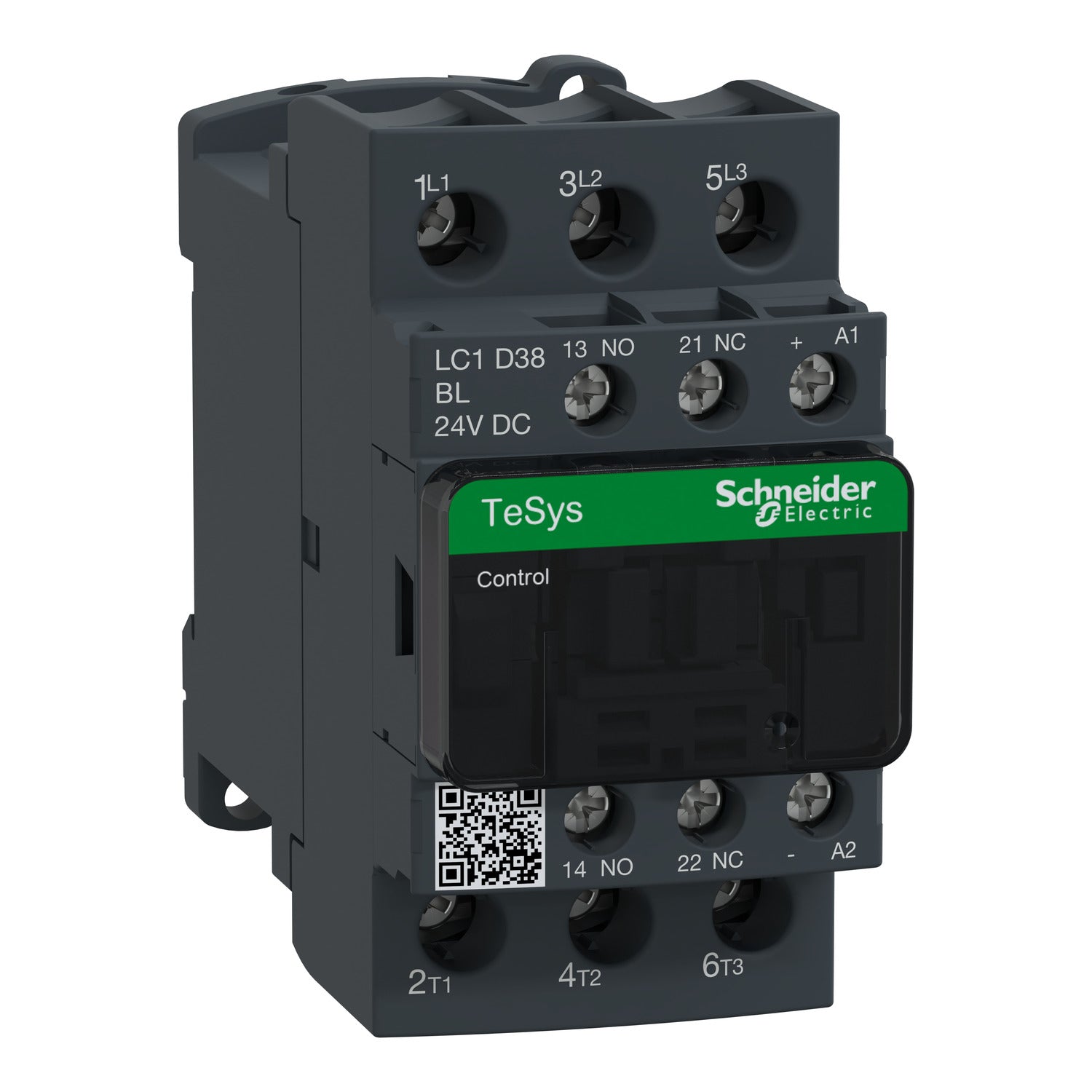 Schneider Electric LC1D38BL TeSys Deca Contactor | 3P, 38A, 24V DC Low Consumption Coil, 18.5kW-YingZhou Automatization