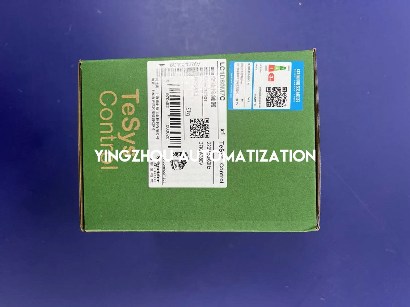 Schneider Electric LC1D80M7 TeSys Deca Contactor | 3P, AC-3 80A, 220V AC Coil, 37kW-YingZhou Automatization