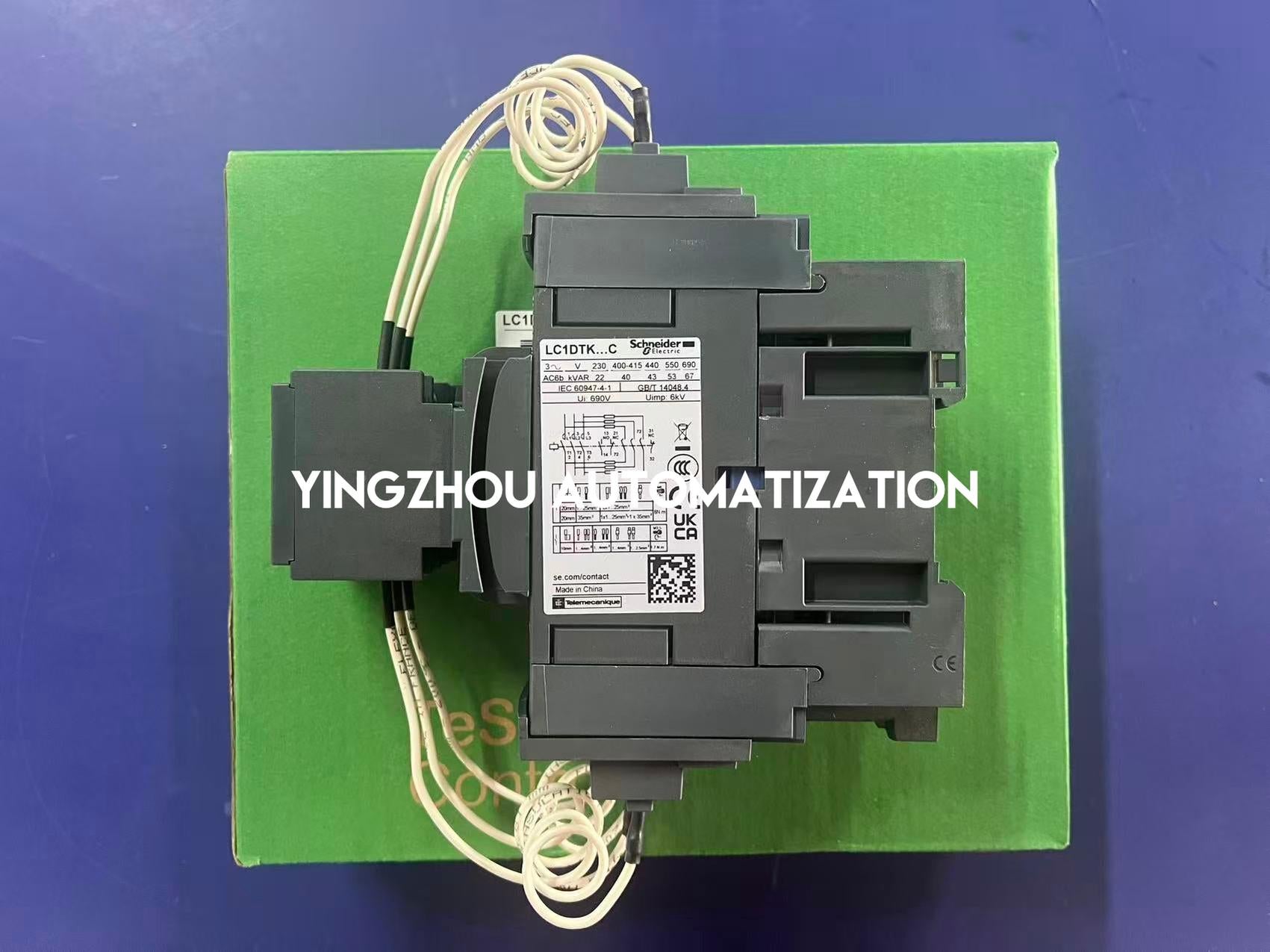 Schneider Electric LC1DTKM7C TeSys Deca Capacitor Contactor | 20...25 kVAR, 220V AC Coil, 50/60Hz-YingZhou Automatization