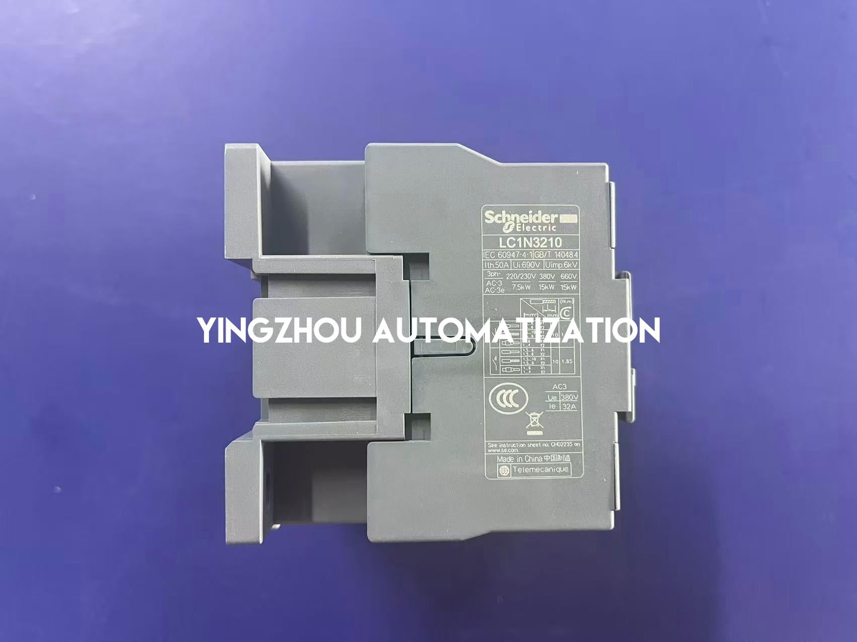 Schneider Electric LC1N3210M7N Easy TeSys TVS Contactor | 3-Pole, 32A (AC-3), 220V AC Coil, 50/60Hz, 1NO Auxiliary-YingZhou Automatization