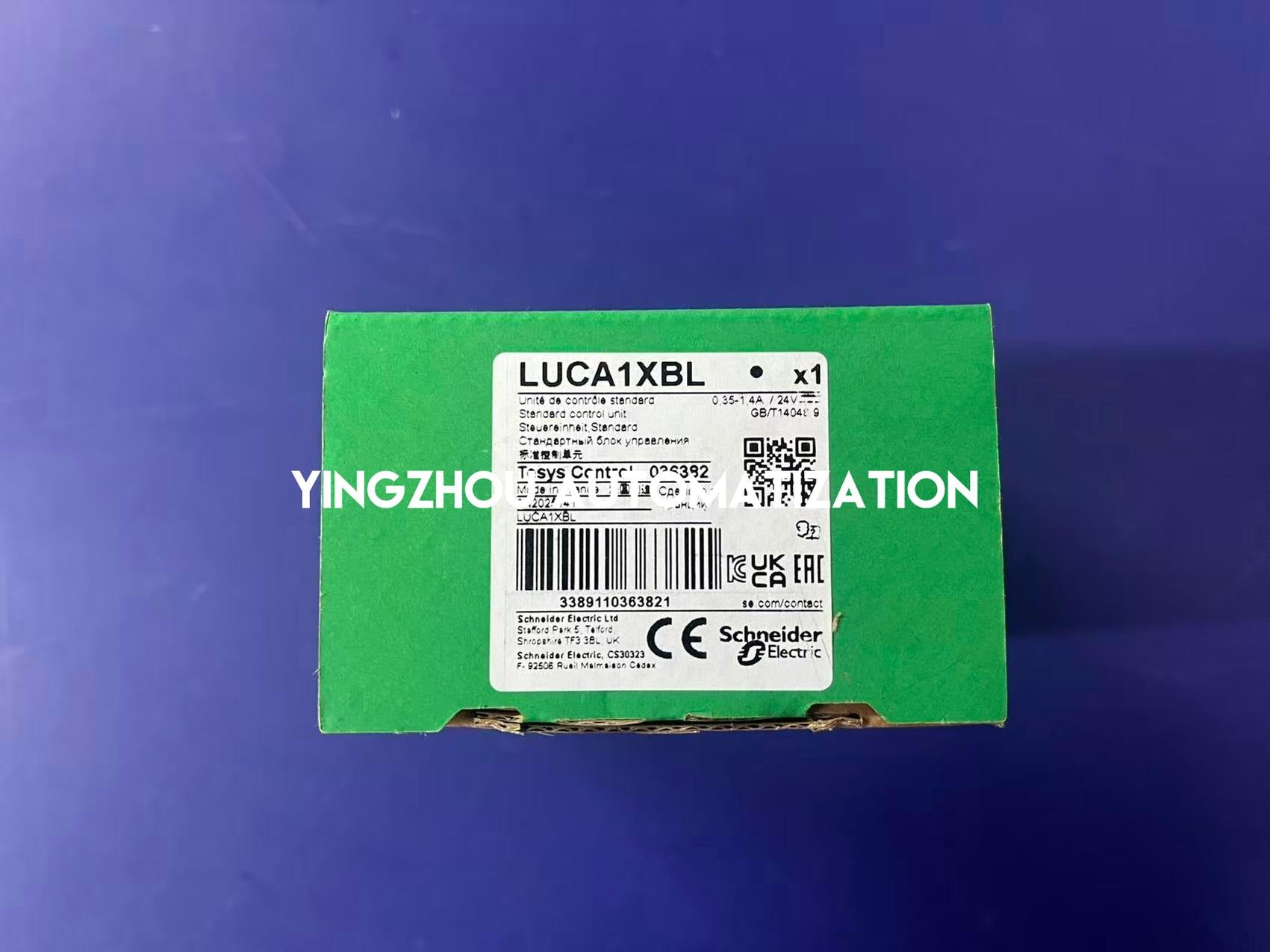 Schneider Electric LUCA1XBL TeSys U Control Unit | 0.35-1.4A, Class 10, 24V DC Low Consumption-YingZhou Automatization