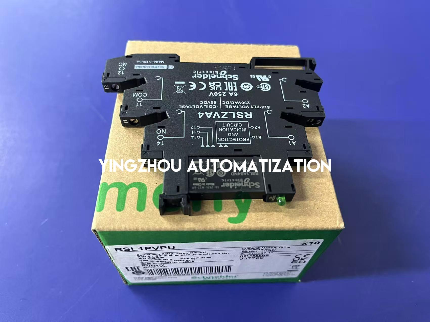 Schneider Electric RSL1PVPU Harmony Slim Interface Relay | 1 C/O, 6A, 230V AC/DC, 6mm Width-YingZhou Automatization