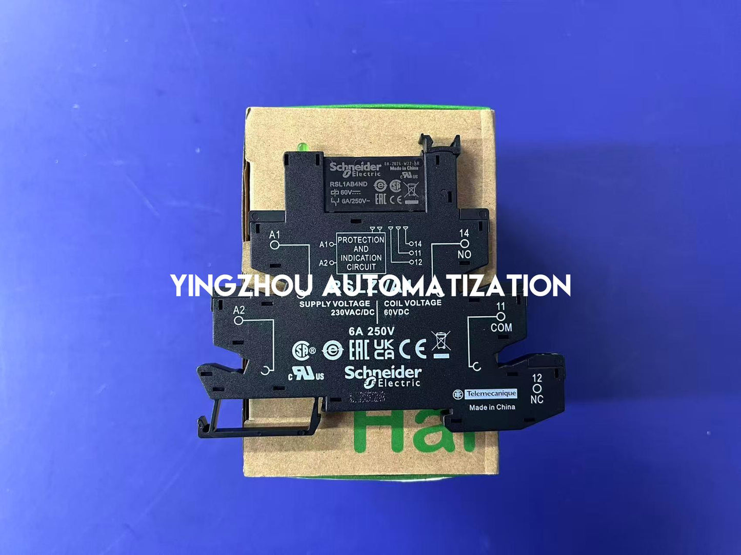 Schneider Electric RSL1PVPU Harmony Slim Interface Relay | 1 C/O, 6A, 230V AC/DC, 6mm Width-YingZhou Automatization