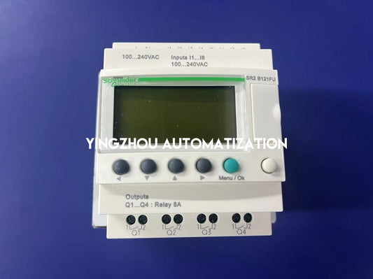 Schneider Electric SR2B121FU Zelio Logic Compact Smart Relay | 12 I/O, 100-240V AC, with Clock & Display-YingZhou Automatization
