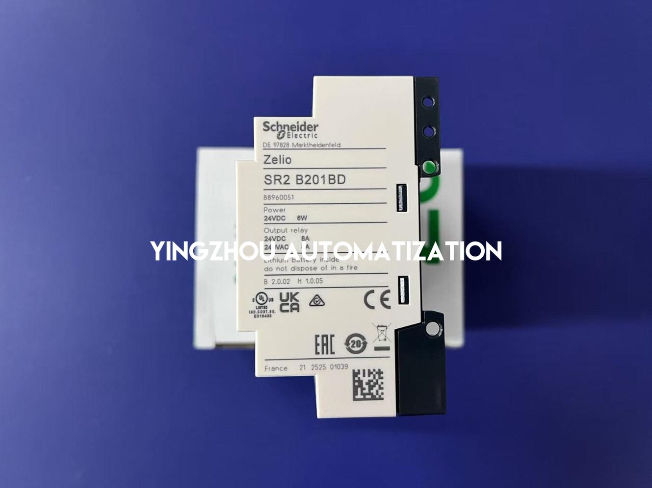 Schneider Electric SR2B201BD Zelio Logic Compact Smart Relay | 20 I/O, 24V DC, with Clock & 6 Analog Inputs-YingZhou Automatization
