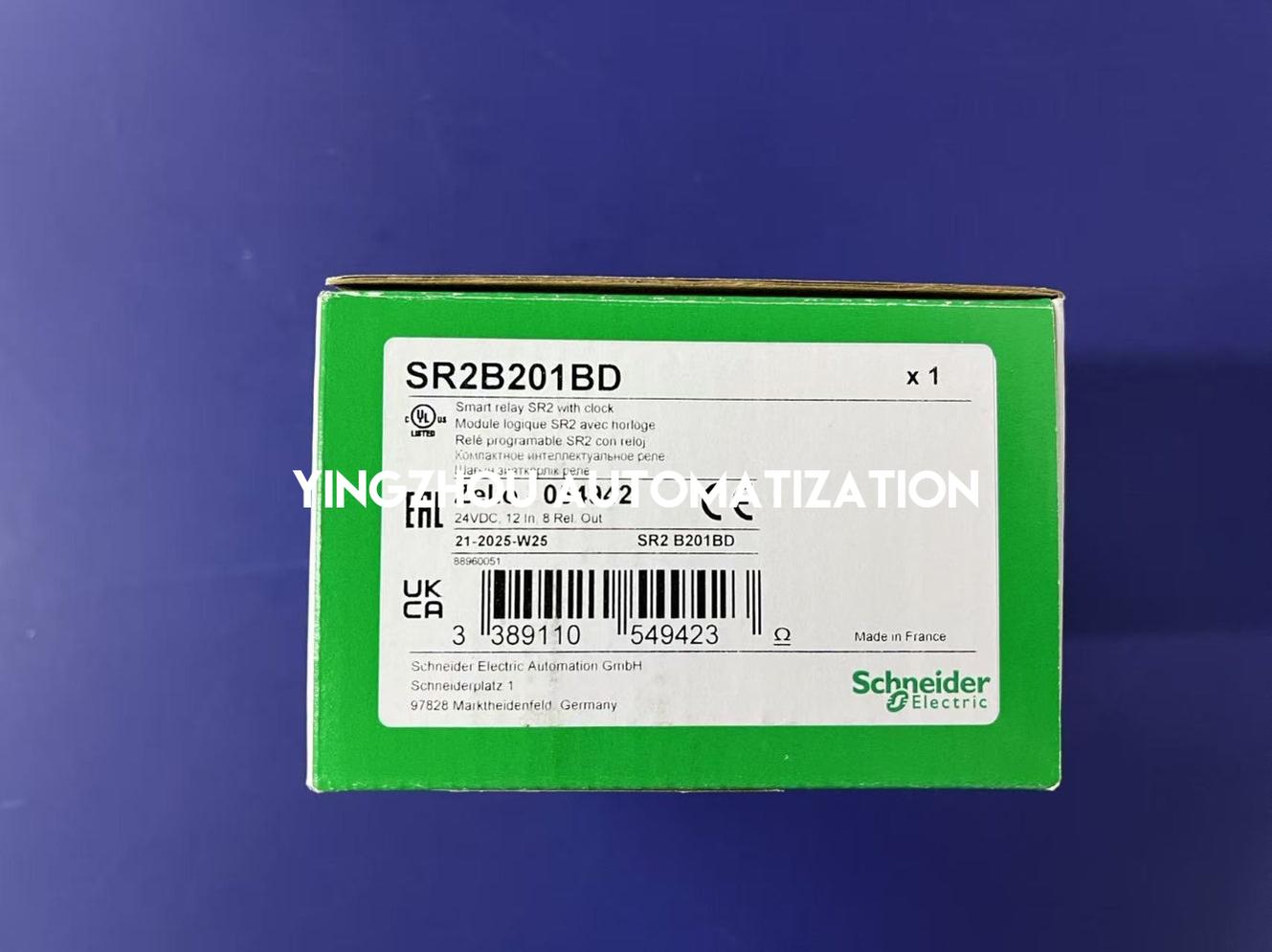 Schneider Electric SR2B201BD Zelio Logic Compact Smart Relay | 20 I/O, 24V DC, with Clock & 6 Analog Inputs-YingZhou Automatization
