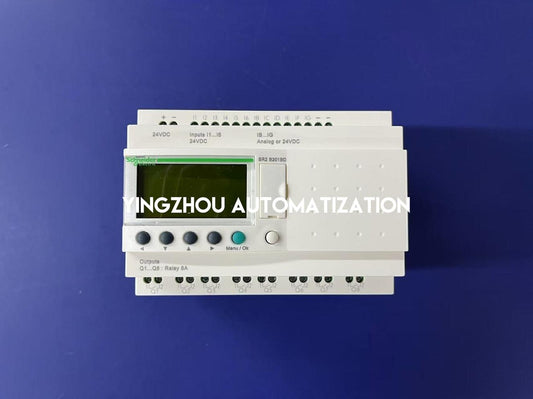 Schneider Electric SR2B201BD Zelio Logic Compact Smart Relay | 20 I/O, 24V DC, with Clock & 6 Analog Inputs-YingZhou Automatization
