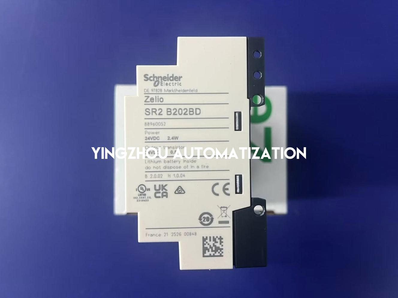 Schneider Electric SR2B202BD Zelio Logic Smart Relay | 20 I/O, 24V DC, with Clock & Display-YingZhou Automatization
