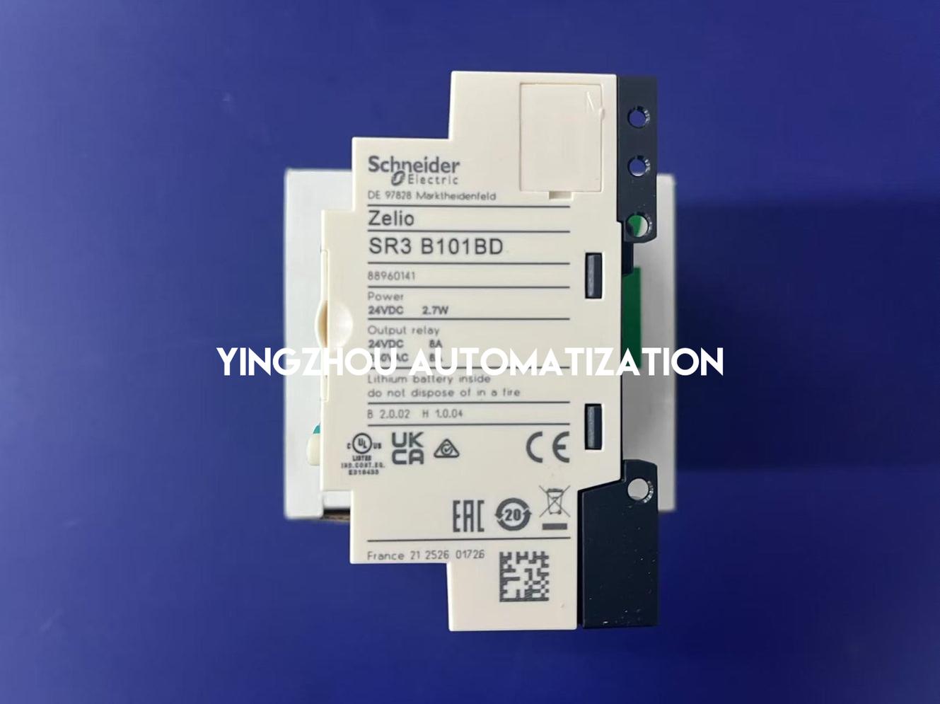 Schneider Electric SR3B101BD Zelio Logic Modular Smart Relay | 10 I/O, 24V DC, with Clock & Display-YingZhou Automatization
