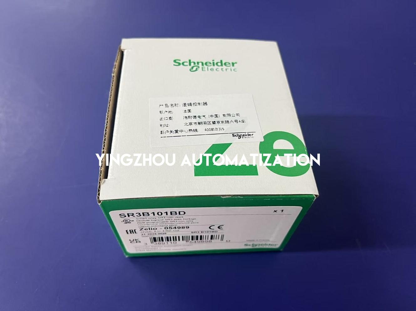 Schneider Electric SR3B101BD Zelio Logic Modular Smart Relay | 10 I/O, 24V DC, with Clock & Display-YingZhou Automatization