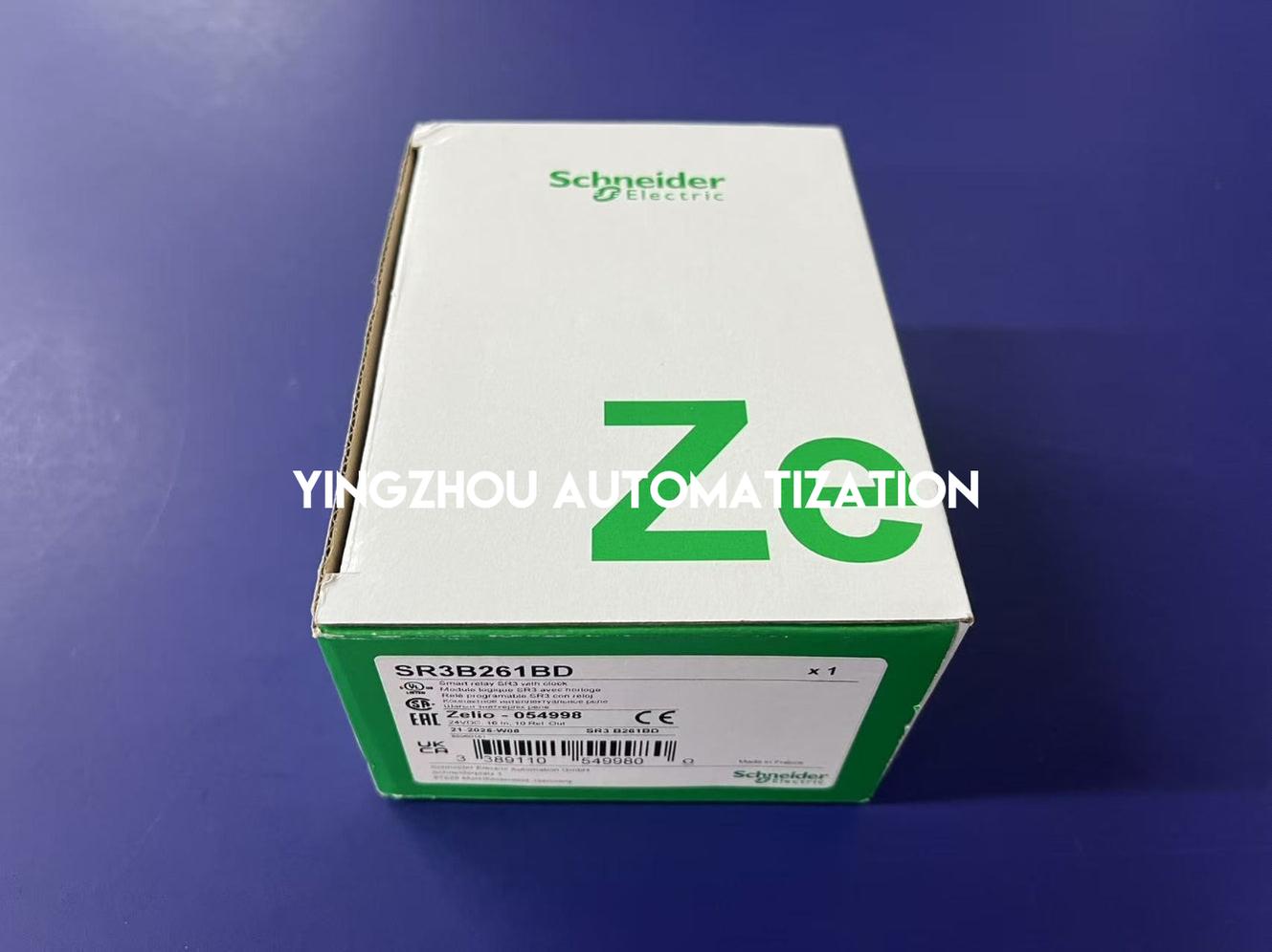 Schneider Electric SR3B261BD Zelio Logic Smart Relay | 26 I/O, 24V DC, with Clock & Display-YingZhou Automatization