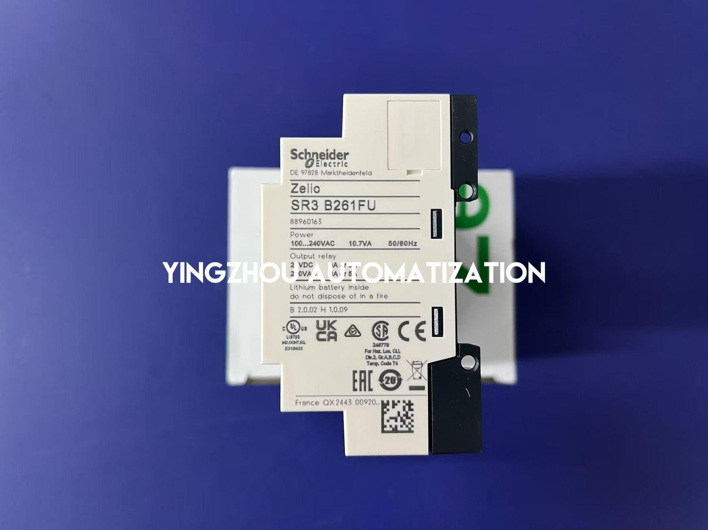 Schneider Electric SR3B261FU Zelio Logic Modular Smart Relay | 26 I/O, 100-240V AC, with Clock & Display-YingZhou Automatization