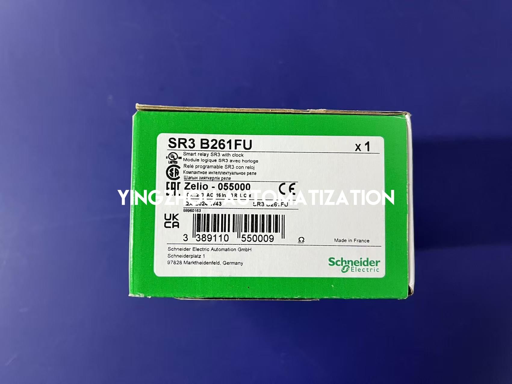 Schneider Electric SR3B261FU Zelio Logic Modular Smart Relay | 26 I/O, 100-240V AC, with Clock & Display-YingZhou Automatization