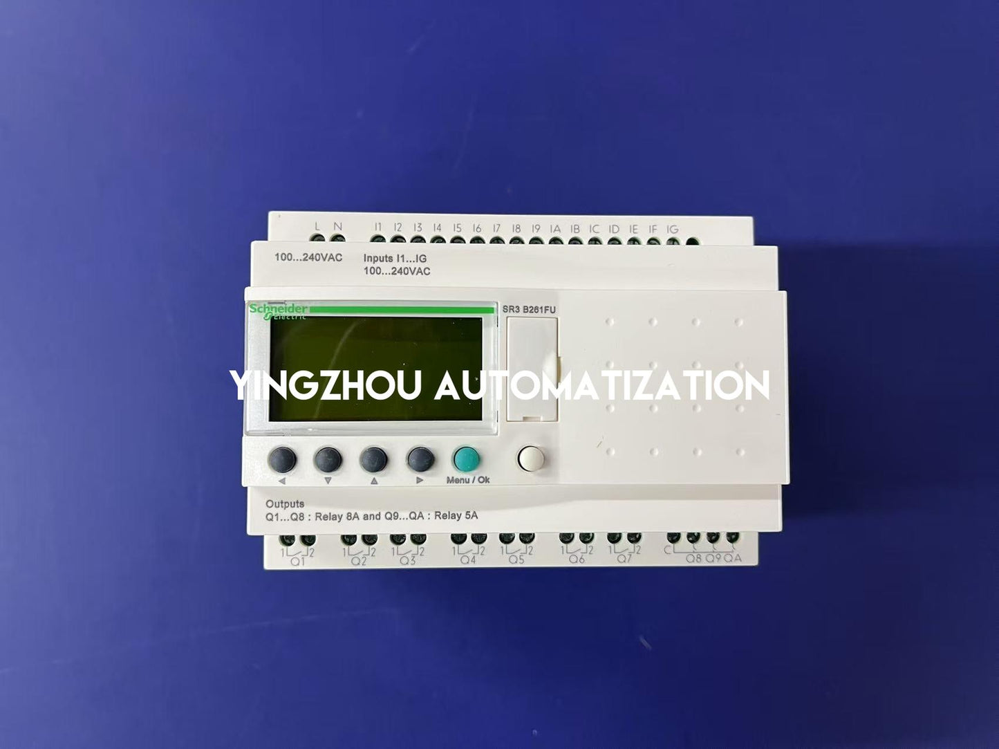 Schneider Electric SR3B261FU Zelio Logic Modular Smart Relay | 26 I/O, 100-240V AC, with Clock & Display-YingZhou Automatization