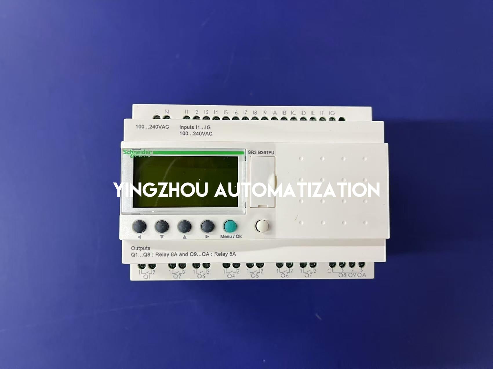 Schneider Electric SR3B261FU Zelio Logic Modular Smart Relay | 26 I/O, 100-240V AC, with Clock & Display-YingZhou Automatization