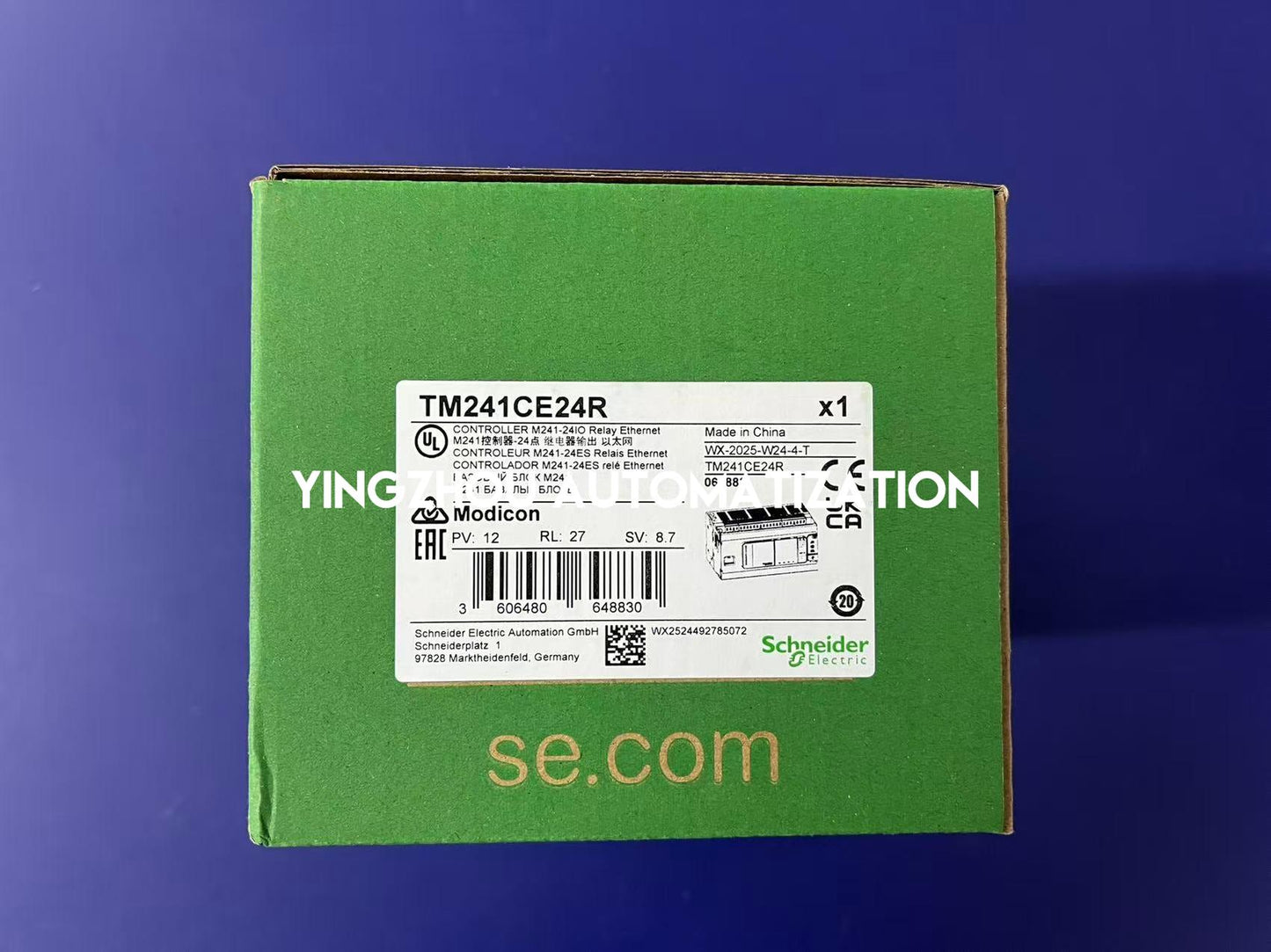 Schneider Electric TM241CE24R PLC | Modicon M241, 24 I/O, Relay Output, Ethernet, Advanced Automation Logic, Brand New Original-YingZhou Automatization