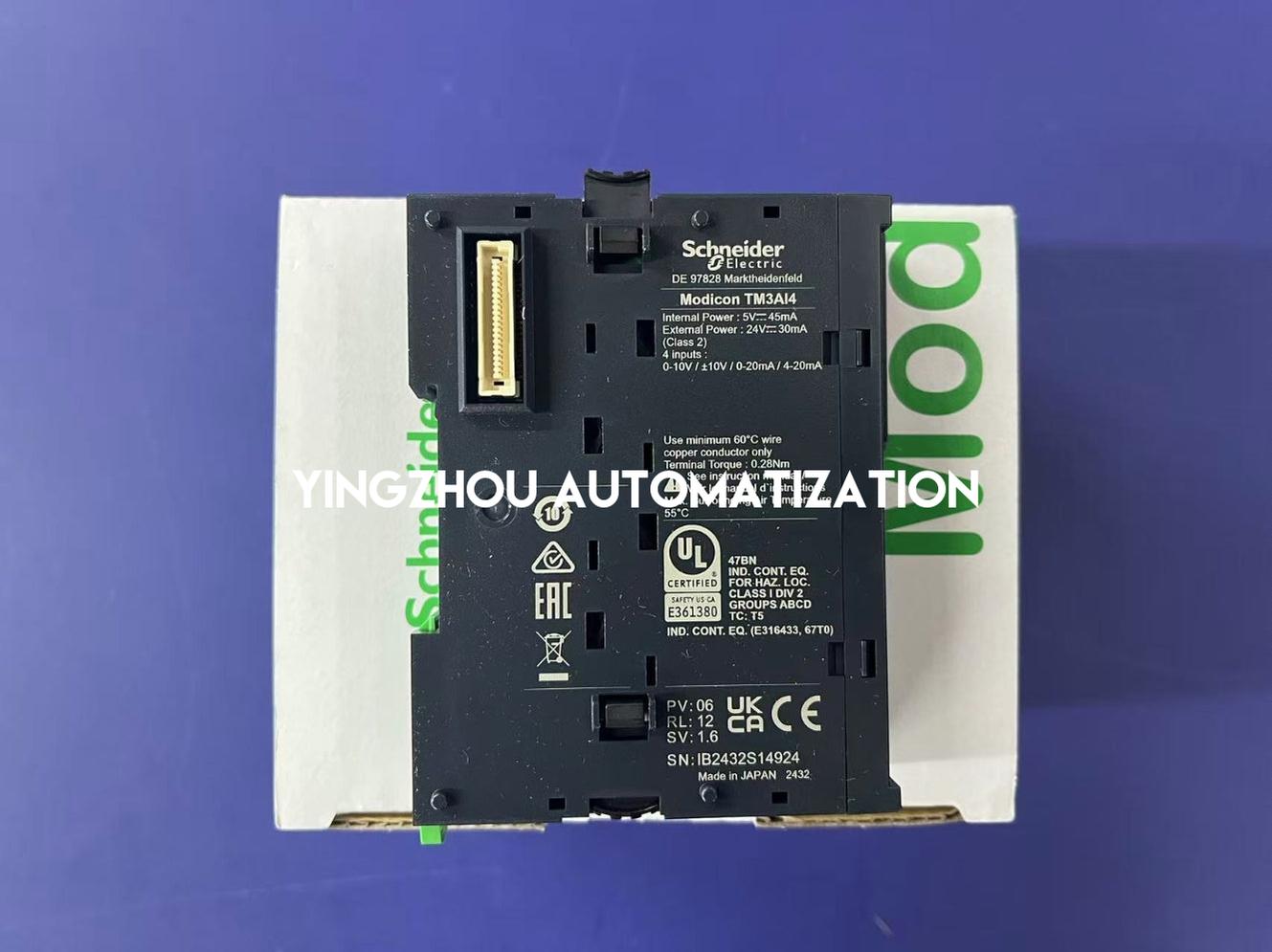 Schneider Electric TM3AI4 Modicon PLC Expansion Module | 4 Analog Inputs (0-10V, 4-20mA), 12-Bit-YingZhou Automatization