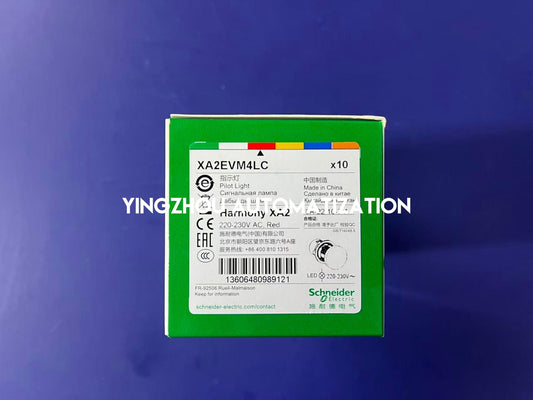 Schneider Electric XA2EVM4LC Easy Harmony Monolithic Pilot Light | 22mm, Red LED, 220V AC, IP65-YingZhou Automatization