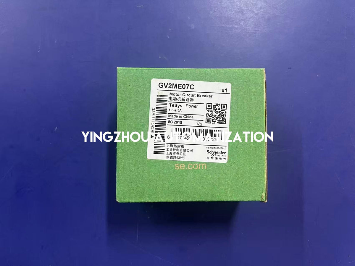 Schneider GV2ME07C TeSys Deca 1.6–2.5A 3P Thermal-Magnetic Motor Circuit Breaker-YingZhou Automatization