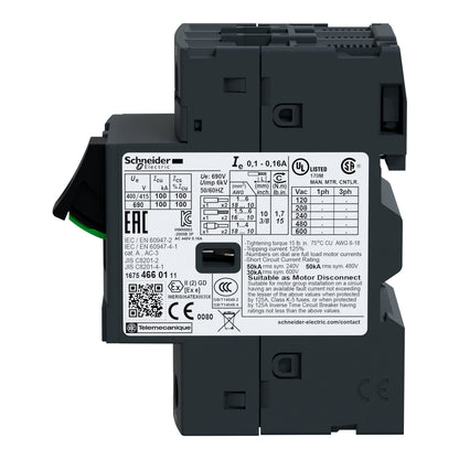Schneider GV2ME08 TeSys Deca Motor Circuit Breaker | 2.5-4A | Thermal-Magnetic | Brand New Original-YingZhou Automatization