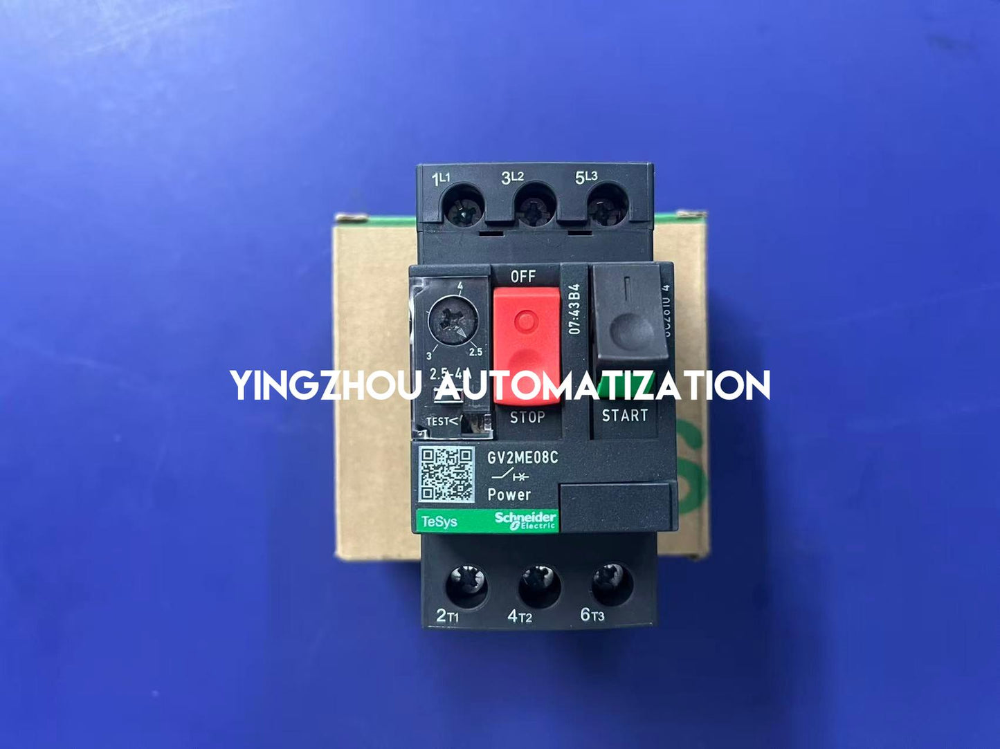 Schneider GV2ME08C | TeSys GV2 Motor Circuit Breaker | 2.5-4A Thermal-Magnetic Protector | Push Button Control | Brand New Original-YingZhou Automatization