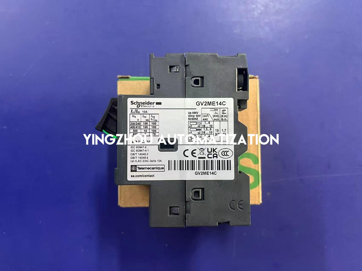 Schneider GV2ME14C TeSys GV2ME 6-10A Thermal-Magnetic Motor Circuit Breaker-YingZhou Automatization