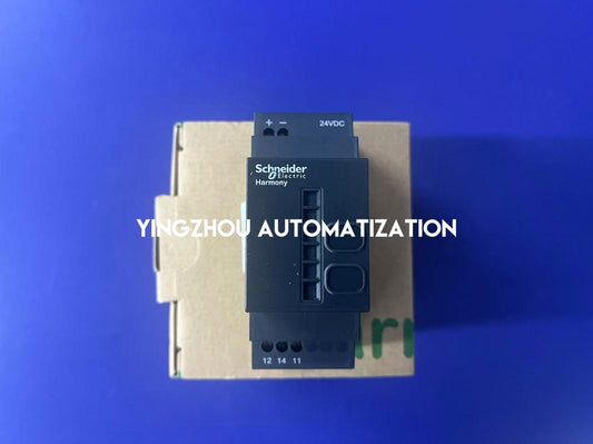 Schneider Harmony XB4R Series Wireless and Batteryless Package XB4RFB01, Wireless metal 22mm black pushbutton, non configurable receiver, 24V DC-YingZhou Automatization