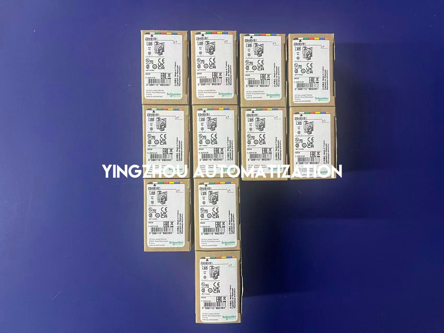 Schneider Harmony ZB4BVB1 Pilot Light Head | 22mm, White, LED Integrated | Brand New Original-YingZhou Automatization