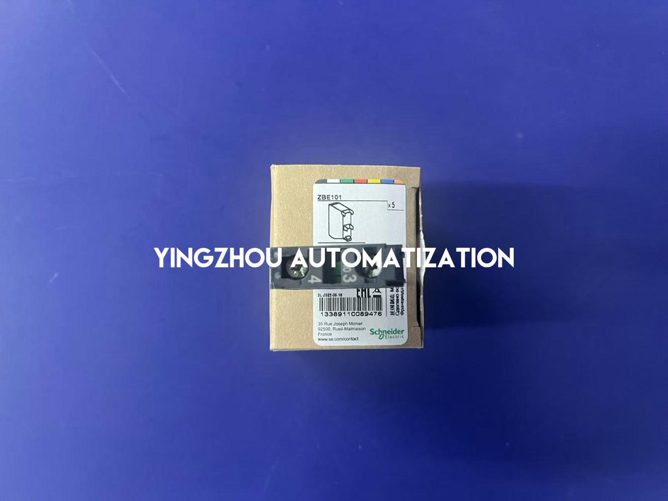 Schneider Harmony ZBE101 Contact Block | 1x NO, Single Contact, Screw Clamp | Brand New Original-YingZhou Automatization