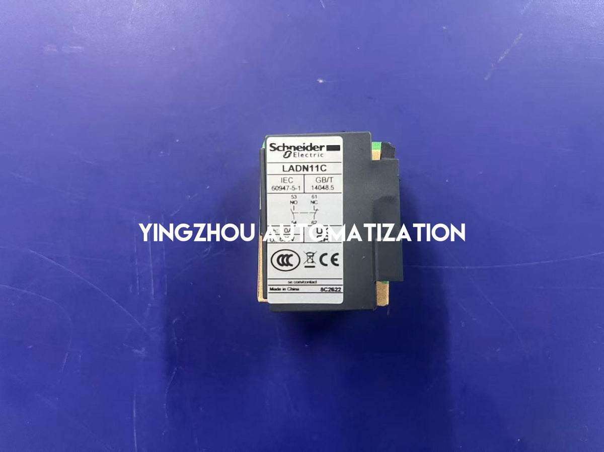 Schneider LADN11C TeSys Deca 1NO+1NC 10A Front Auxiliary Contact Block-YingZhou Automatization