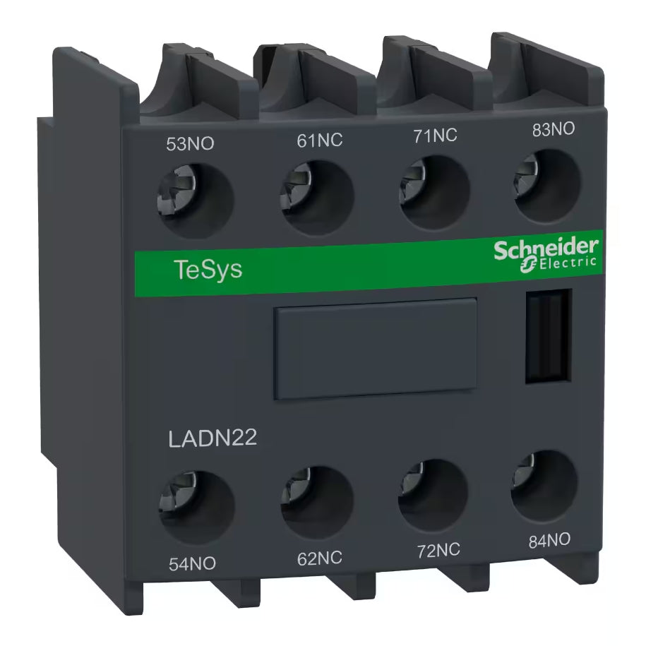Schneider LADN22 TeSys D Auxiliary Contact Block | 2NO + 2NC | Front Mount | Brand New Original-YingZhou Automatization